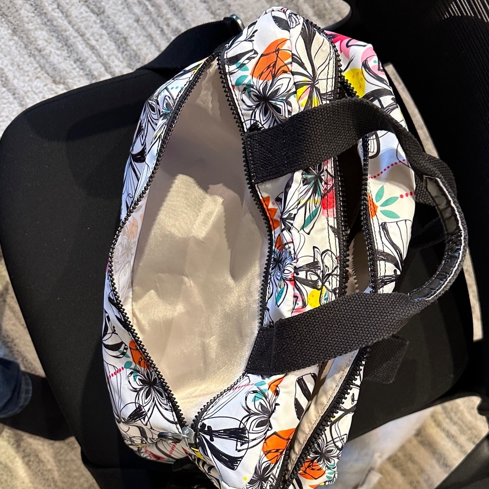 Kipling Floral Diaper Bag | Lightweight Nylon | Multi Pocket Great Storage - Picture 6 of 9